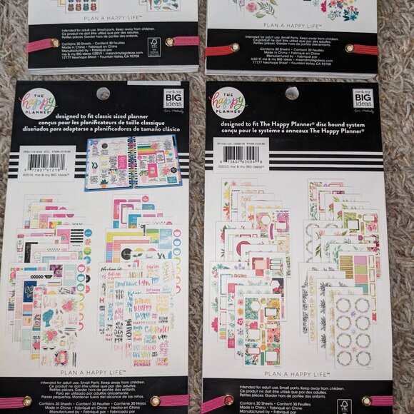 The Happy Planner NWT Set of 4 Sticker Books - Picture 6 of 6